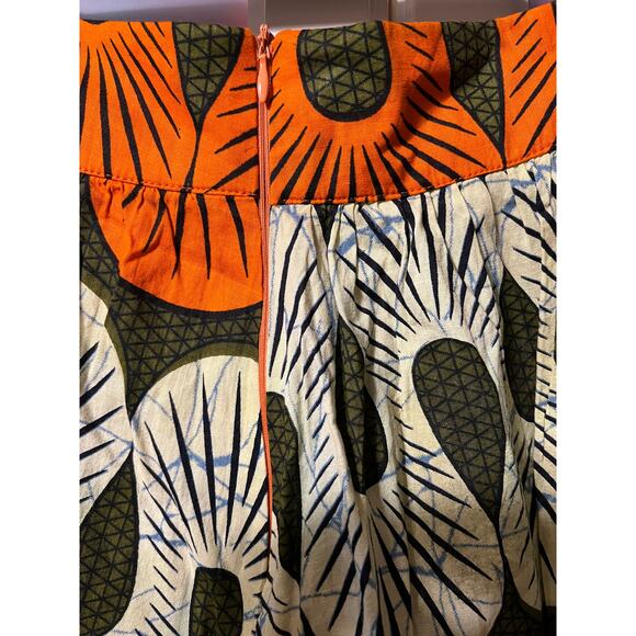 African inspired printed skirt tribal ,boho, Vibrant size M-L - Picture 4 of 4
